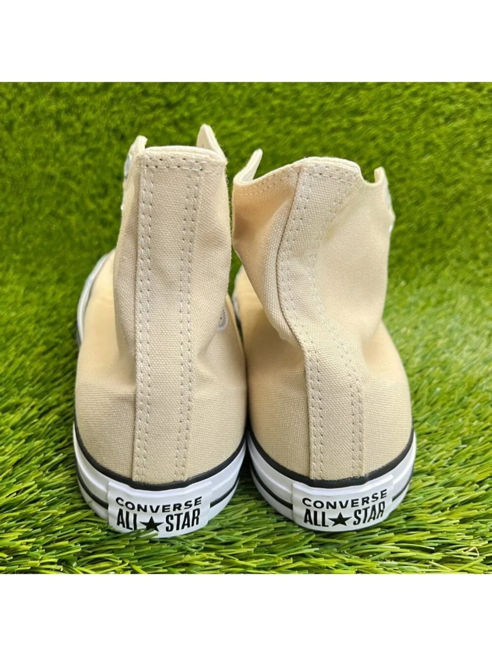 Converse Chuck Taylor All Star High Mens Size 10 Ivory Athletic Shoes Sneakers